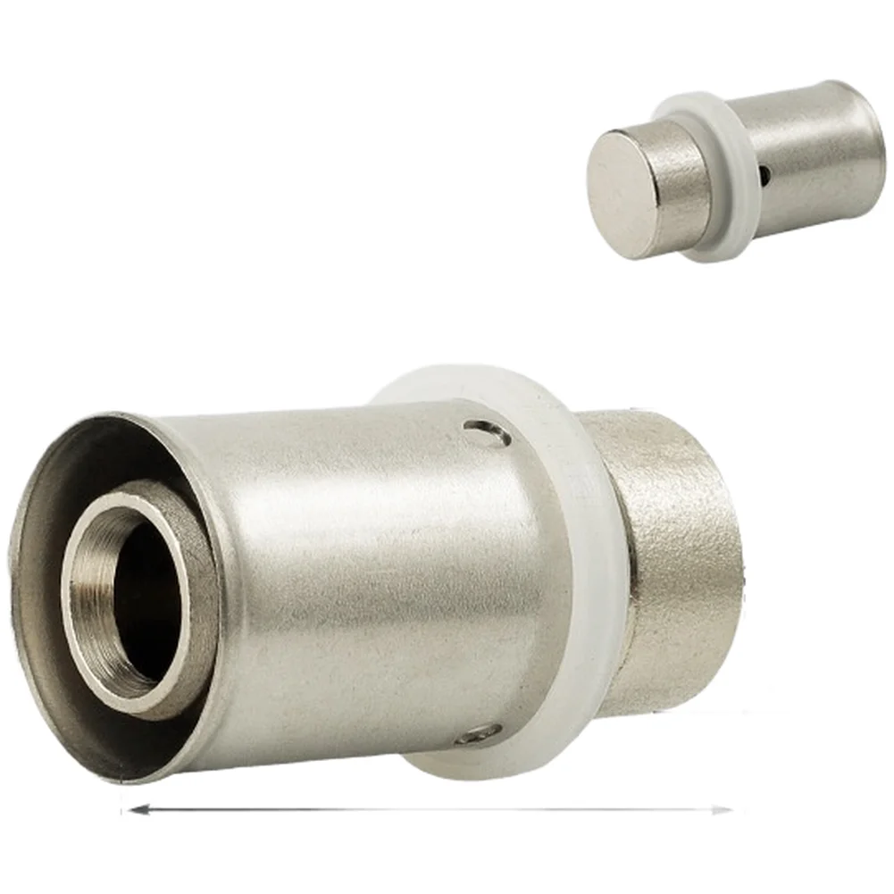 Copper Pipe Cap Brass Compression Cap H58 Copper Construction Nickel Plated Finish Rust-proof Material Leak-proof Sealing