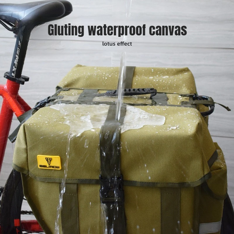 

Large Capacity Bike Rear Bag Double Side Waterproof Tail Pannier Pack Bicycle Rear Shelf Bag Cycling Travel Bag 30L/43L/50L