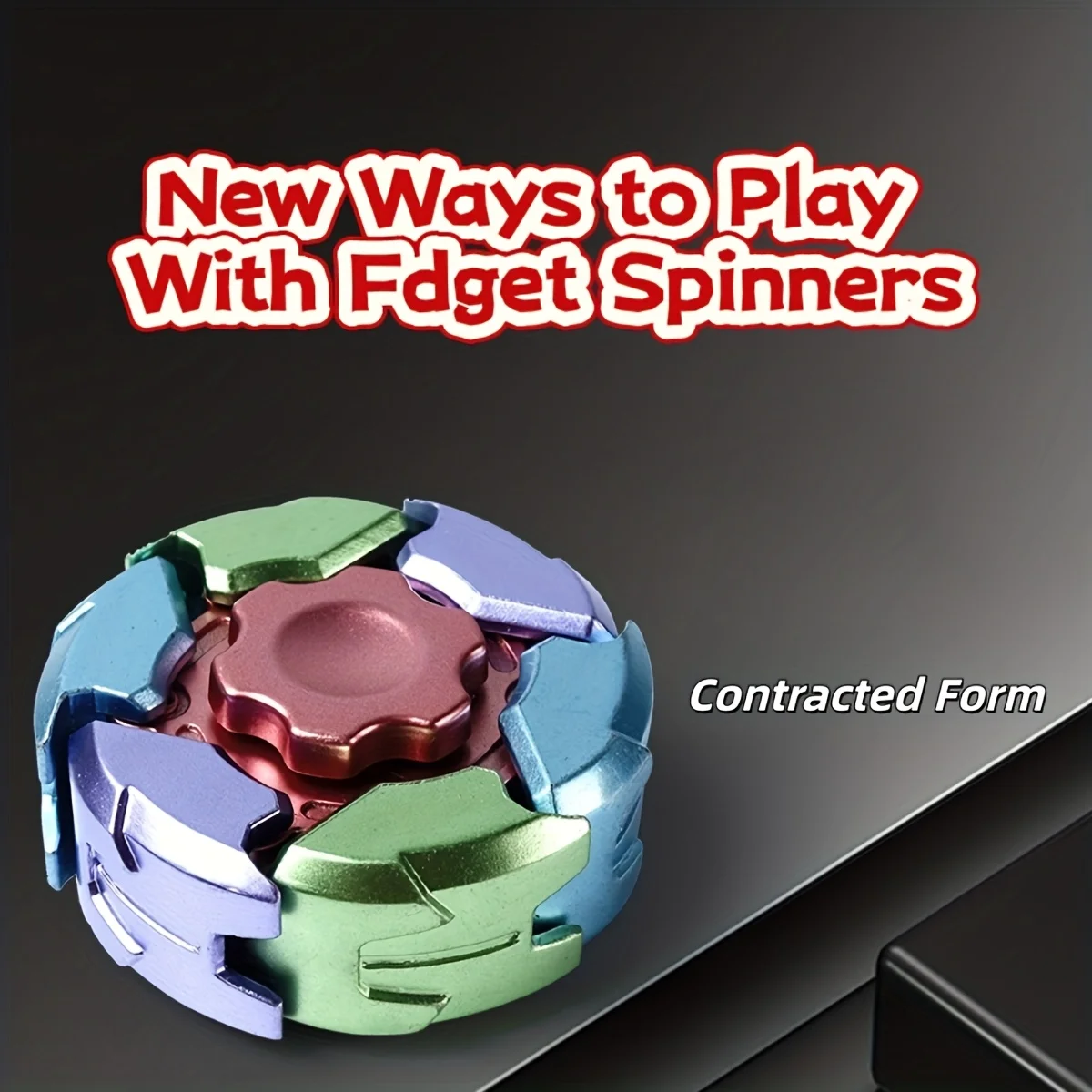 Mecha Transform EDC Fidget Spinner Zabawka Antystresowa Żyroskop dla Osób z ADHD i na Stres i Lęk, Dekompresyjna Dekoracja Pokoju dla Dorosłych