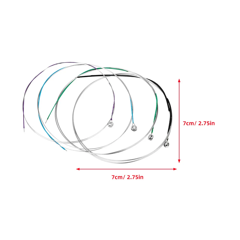Picture 6: 4Pcs Universal Violin Strings Set Metal Cores Clear Long Time Use Replacement Kit Violin String Universal Strings