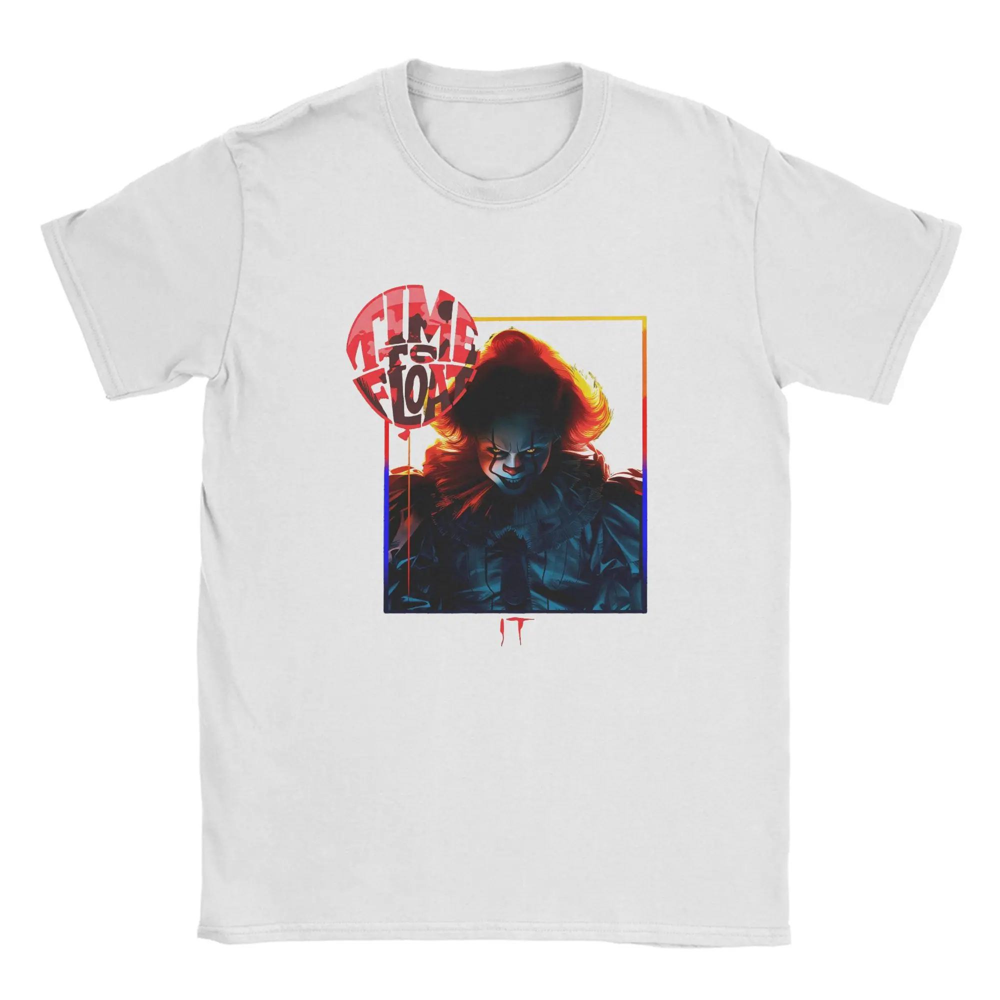 It Pennywise Movie T-Shirt Summer  Harajuku T Shirts Men 100% Cotton O Neck 4XL 5XL 6XL Top Tees Short Sleeve Aesthetic Tops