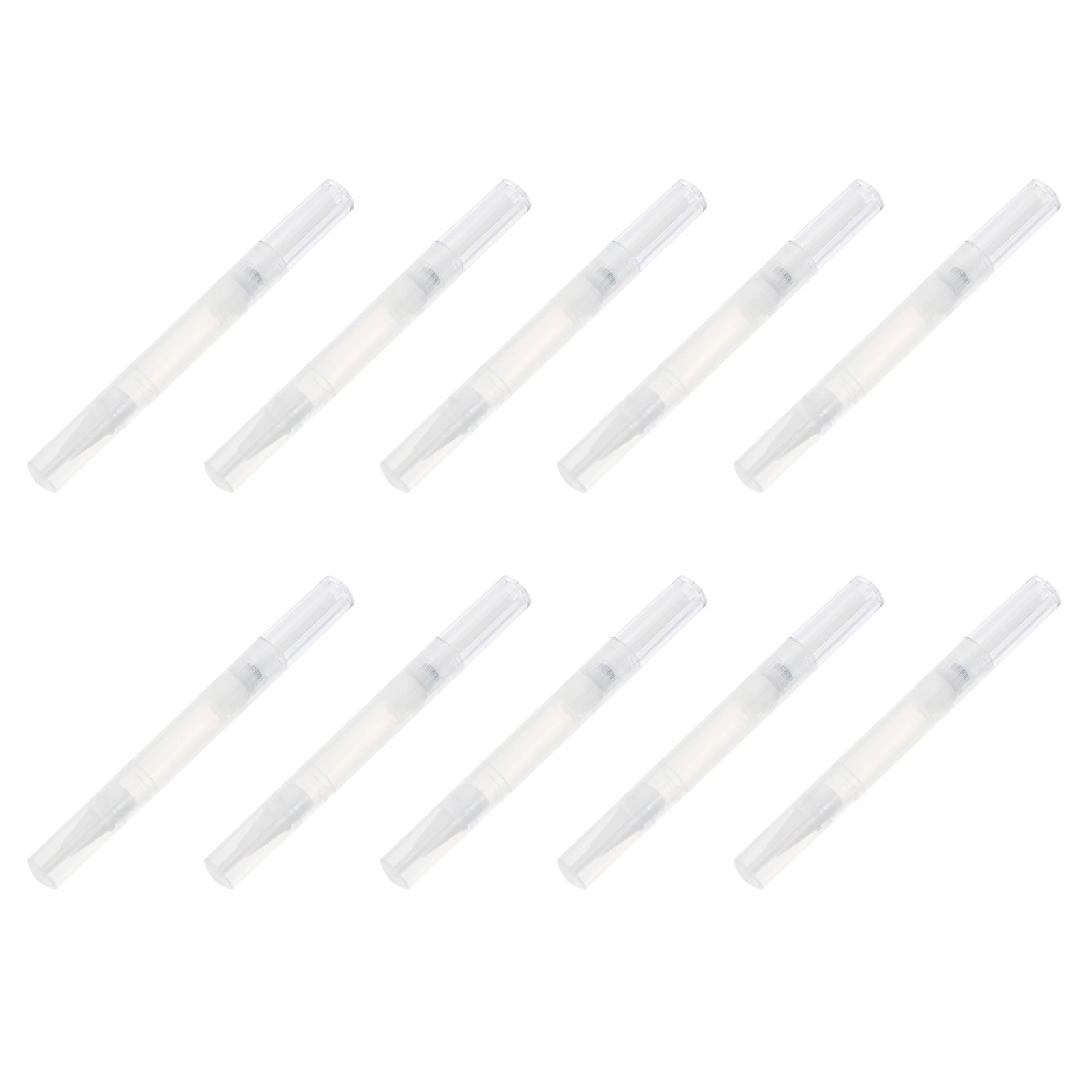 

10 шт., скручивающие пустые ручки для ухода за ногтями, блеск для губ, кисть, ручка, маникюрный инструмент, косметический контейнер для жидкости, эфирное масло