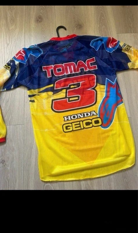 

2025 HONDA #3 Eli Tomac Motocross Jersey Quick Drying Breathable Racing Shirt Comfortable Off-Road Moto Top for Summer Riding