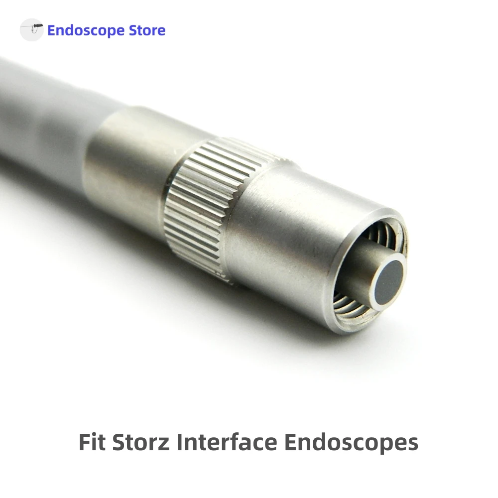 Interfaz de Storz médica para endoscopio, fuente de luz gris, Cables de fibras ópticas de 4mm de diámetro, diámetro de 4,8mm, 2,5 m, 3m, Autoclave personalizado