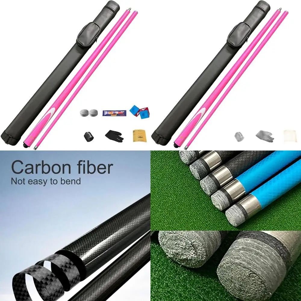 

9,5 мм розовый бильярдный кий из углеродного волокна с низким отражением для дома и бара, бильярд