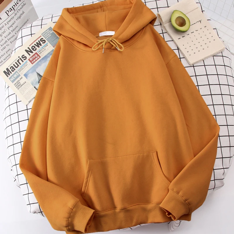 Herbst Casual frauen Solide Hoodie Komfortable Stretch Sweatshirts Lose Tasche Warme Kleidung Mode Straße Weibliche Pullover – Detail 18