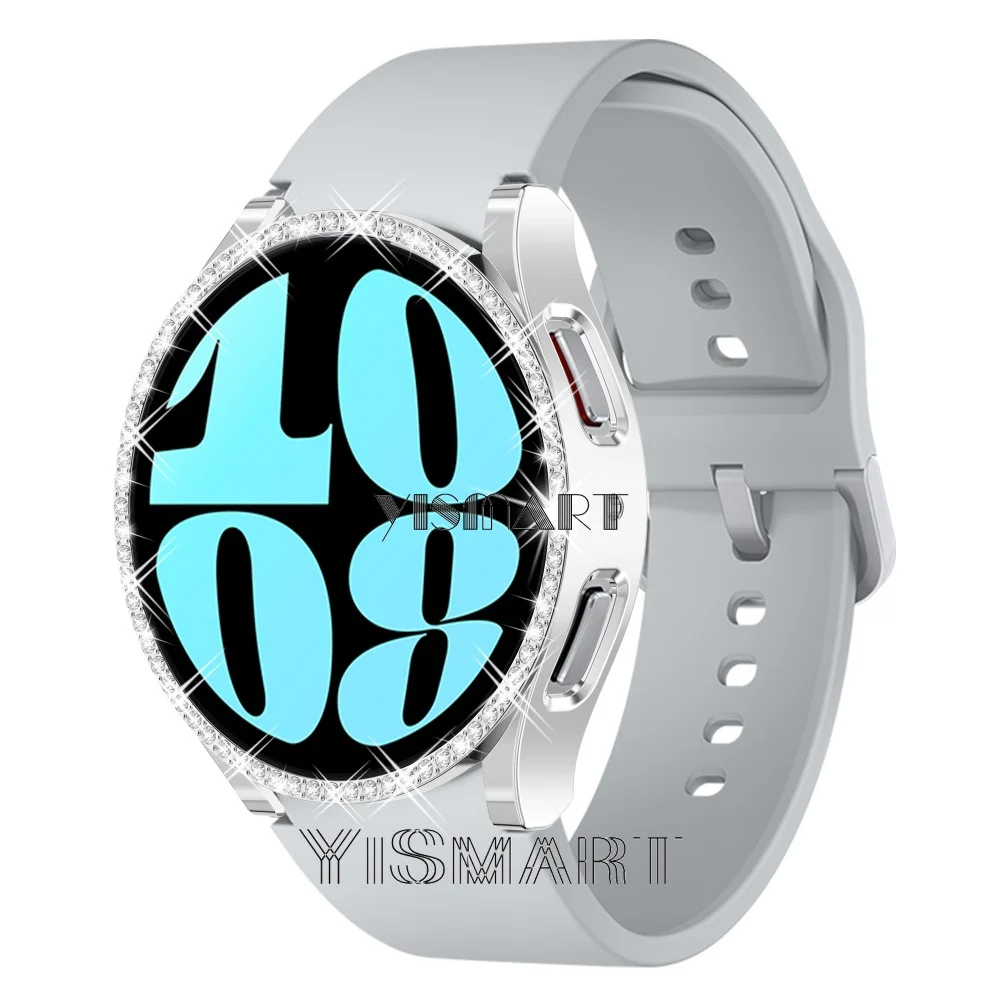サムスンギャラクシーウォッチ用ダイヤモンド保護ケース,サムスンギャラクシーウォッチ用カバー,40mm, 44mm,個入りバンパーフレーム