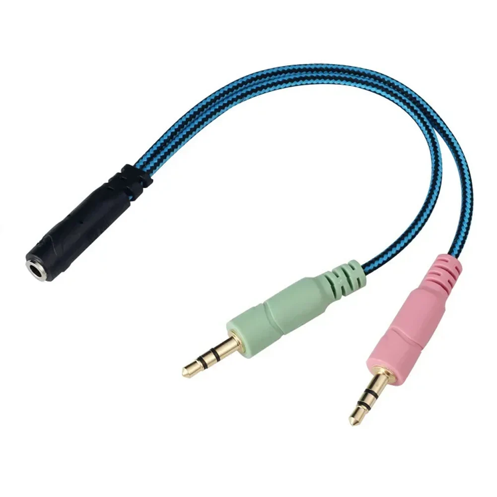 Adapter Cable Single-Hole Laptop PhTwo-In-One Adapter Cable Computer 1/2 Audio Adapter High-quality Sound Transmission