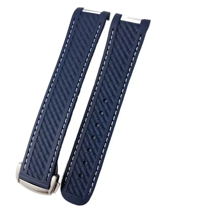 

TINTAG Watch Band For Omega SEAMASTER 300 AT150 DE VILLE SPEEDMASTER Soft Silicone Rubber Watch Strap Watch Accessories Watch