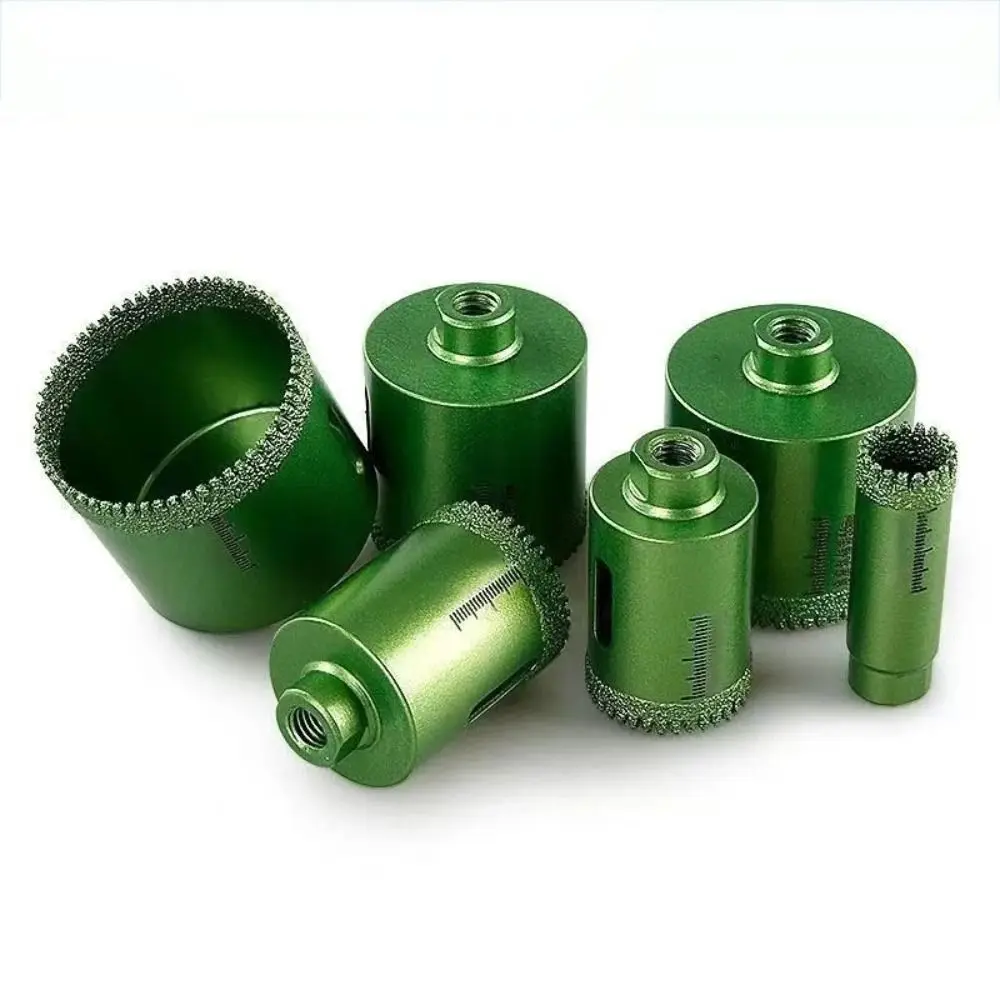 

Вакуумная пайка открывалка для плитки Угловая шлифовальная машина для сухого сверления Корончатые сверла Меньше нагрева Зубчатый инструмент для сухого сверления Обработка стекла