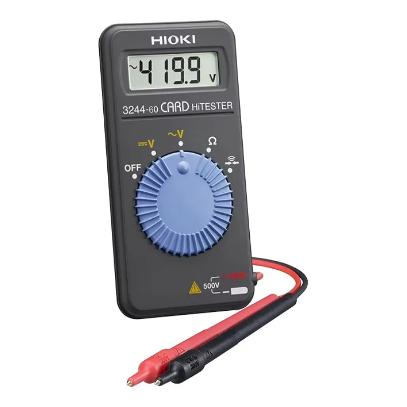 

【Hot】HIOKI 3244-60 Card-style Digital Multimeter 500V DC/AC Voltage 41.99 MΩ Resistance Tester