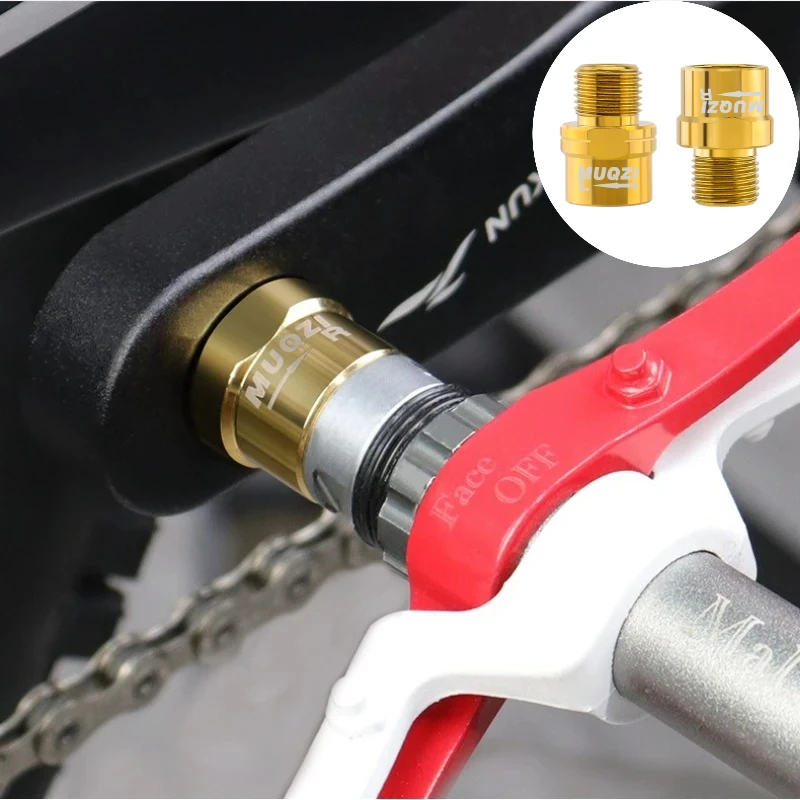

For MTB Road Bicycle Pedals Stainless Steel Material Bike Pedal Axle Extenders Bicycle Pedal Extension Bolts Spacers
