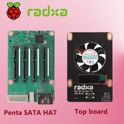 ROCKPI Penta SATA HAT: adaptador para discos SATA en Raspberry Pi 5