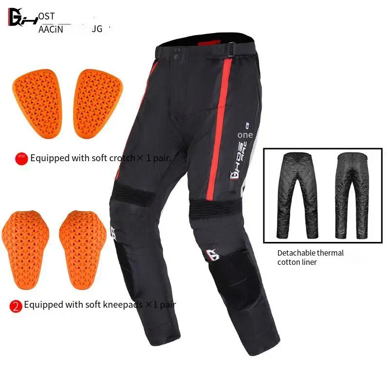 Motorcycle Riding Pants for Men, Protective Biker Pants, Thermal Windproof All-Season Gear, Reinforced