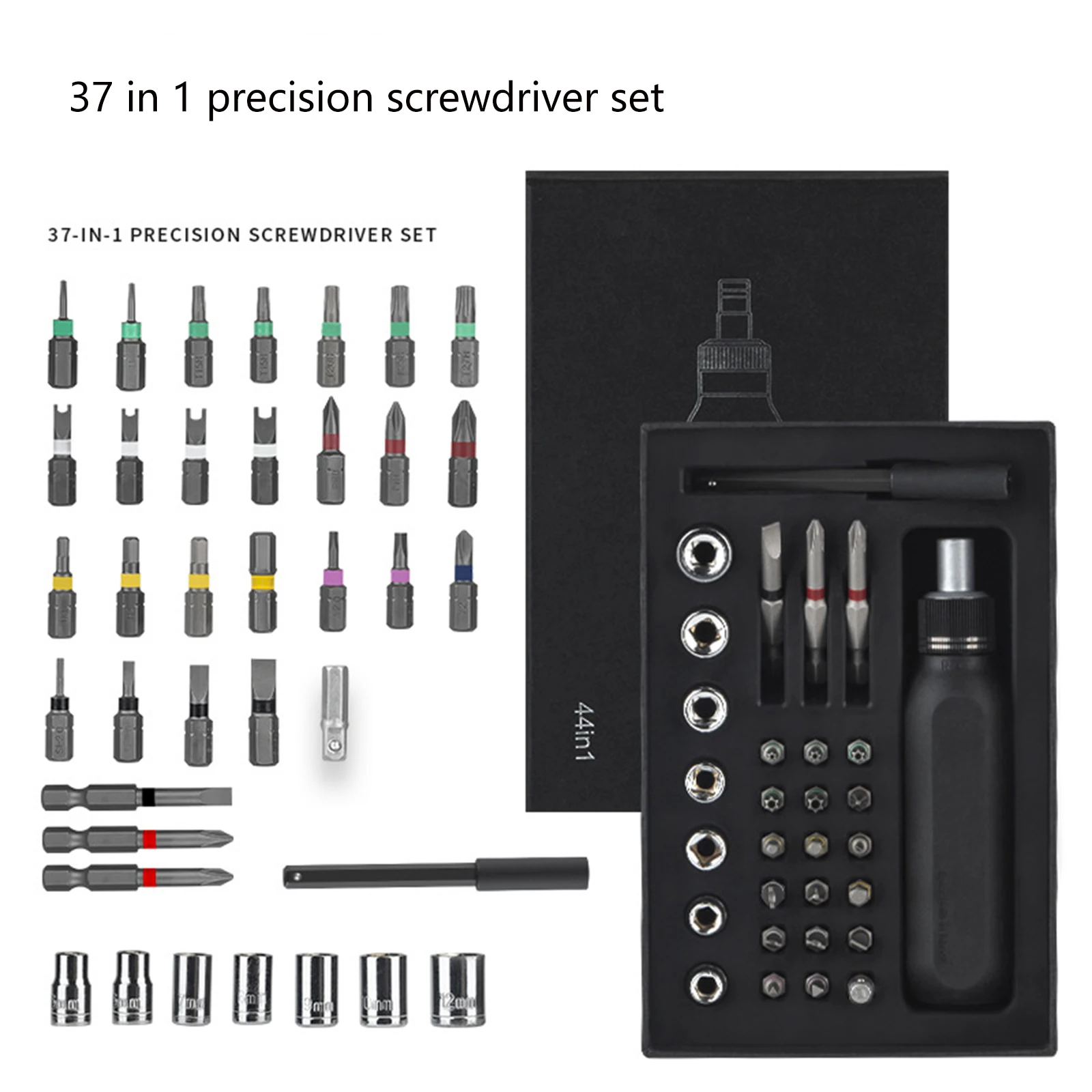 

Precision Ratchet Screwdriver Set Phillips Slotted Magnetic Screw Driver Bits Household Maintenance Tool Hand Tools Kit