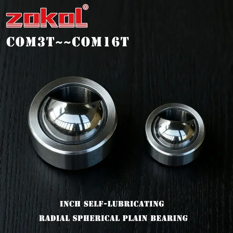 

ZOKOL Inch Self-lubricating Radial Spherical Plain Bearing COM3T COM4T COM5 COM6T COM7 COM8T COM9 COM10T COM1T2 COM14T COM16 T