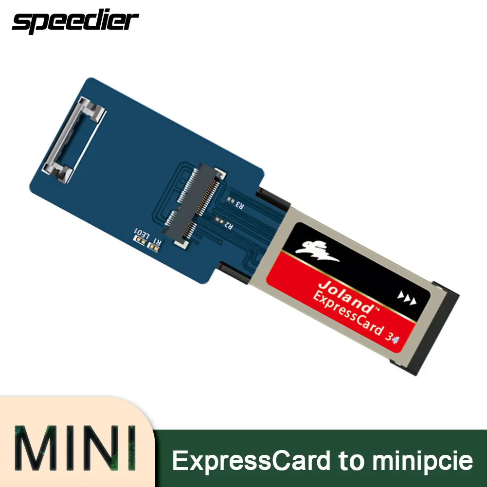 ExpressCard 34mm To Mini Pcie Riser Adapter Card Network Card Test AdapterMini PCI Express for Laptop