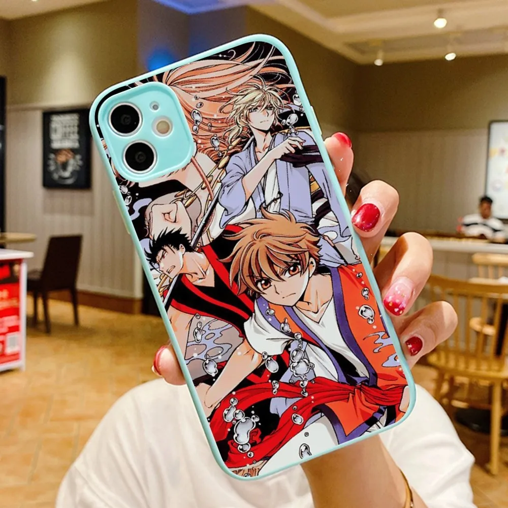 Sakura Tsubasa Chronicles Phone Case for iPhone 14 11 12 13 Mini Pro Max 8 7 Plus X XR XS MAX Translucent Matte Cover