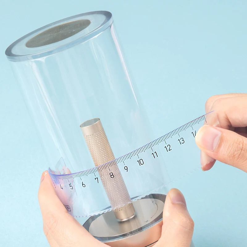 4 개/대 부드러운 구부릴 수있는 직선 눈금자 15cm 20cm 각도기 삼각형 규칙 플라스틱 어린이 학생 문구 용품