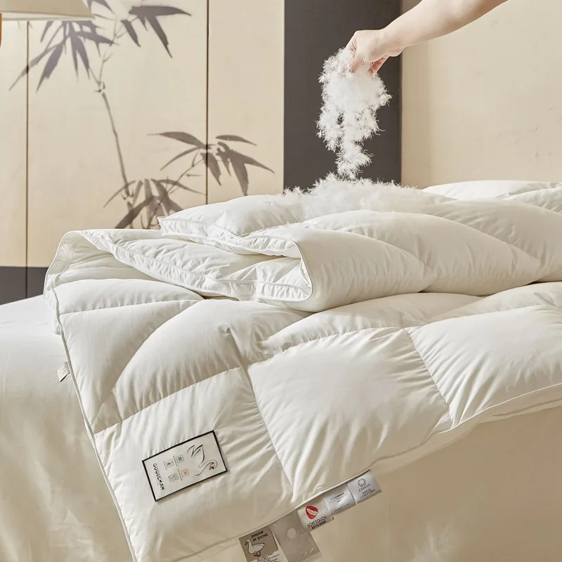 95% Goose Down Duvet Spring, Autumn, Winter Duvet Queen King Size Five Star Hotel Warm Comforters Quilt Core 200*230cm/220*240cm