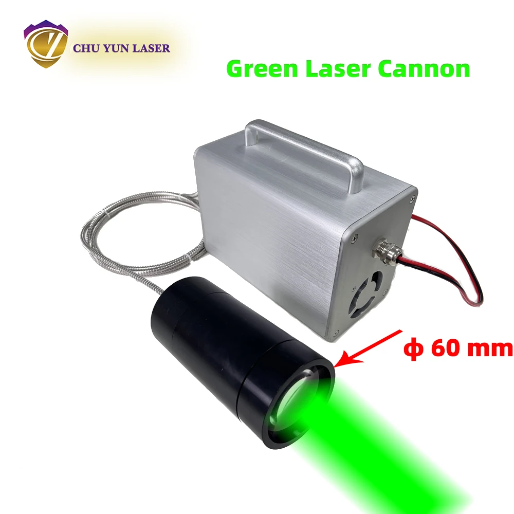 525nm 8W green fiber-coupled laser module with big beam laser