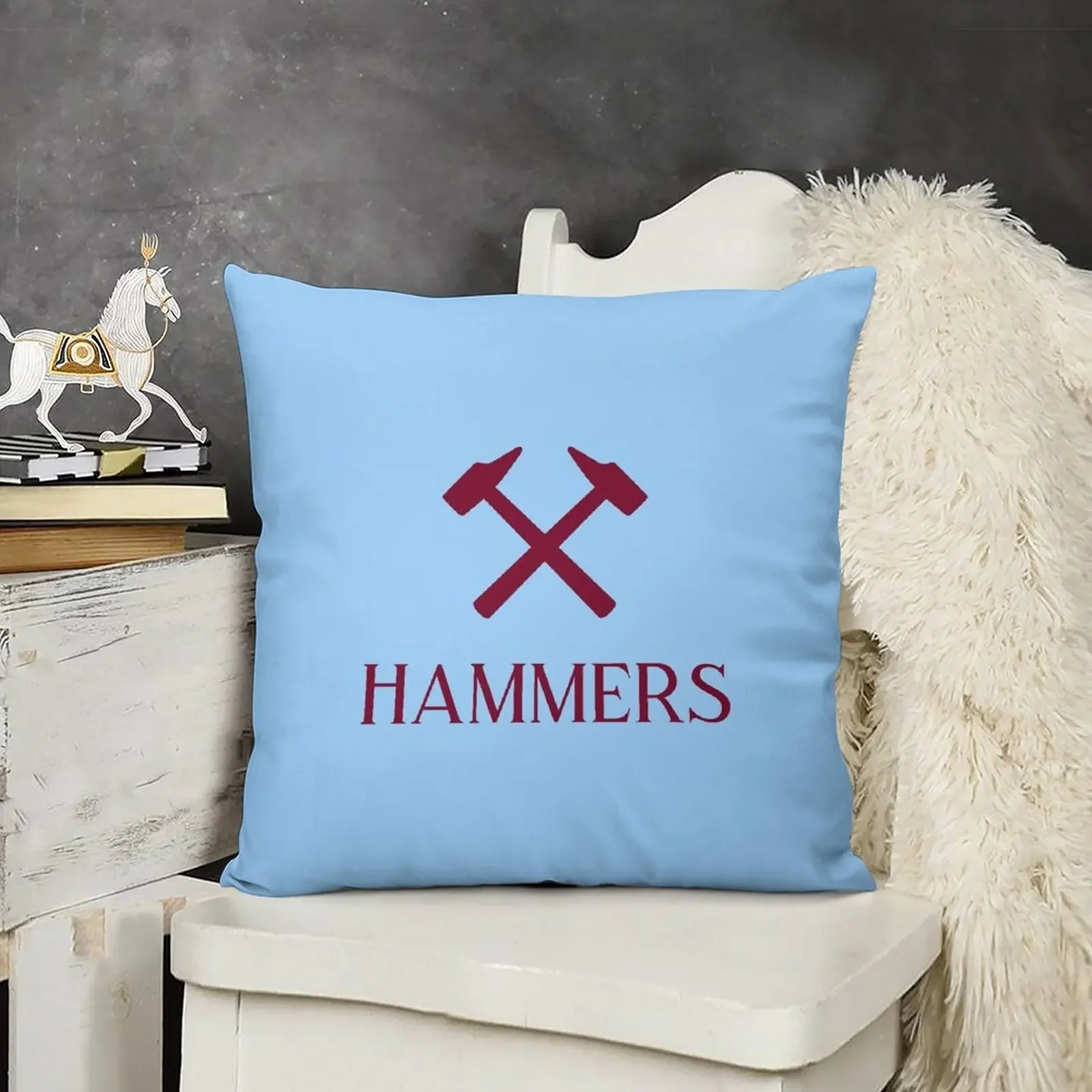 Hammers Maroon Throw Pillow Cushion Cover Set Pillow Cases Christmas Pillow