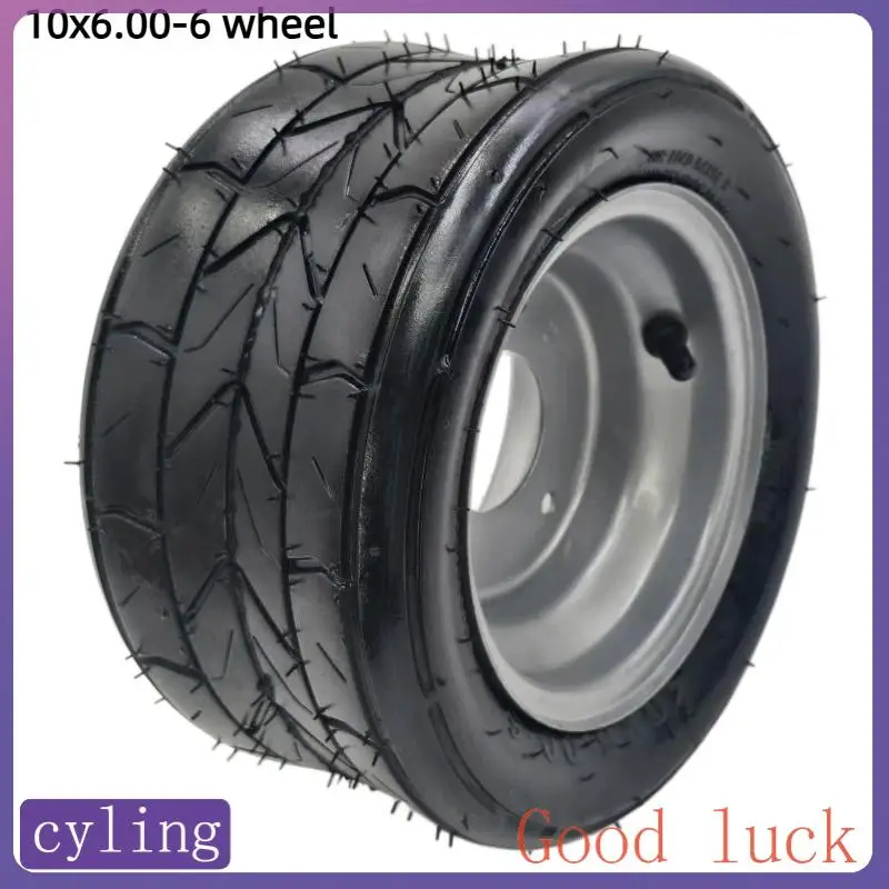 

Durable wheel 10x6.00-6 inflatable tire with wheel rim for scooter wheel replacement
