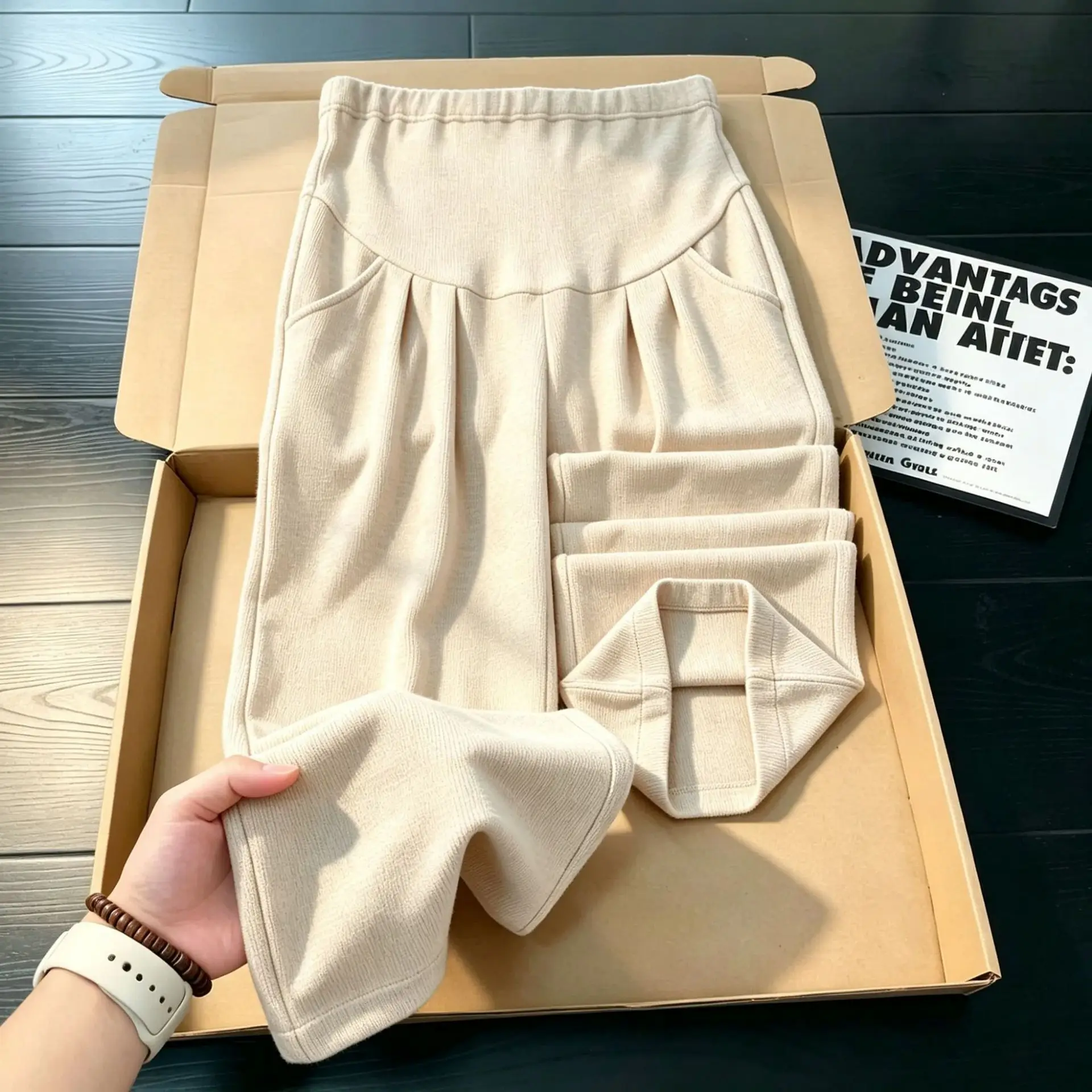 Maternity Maternity Wide Leg Pants High Waist Belly Support Loose Thin Pregnant Women Autumn Winter Spring Sports Casual Daily Wear - Aliexpress Deal
