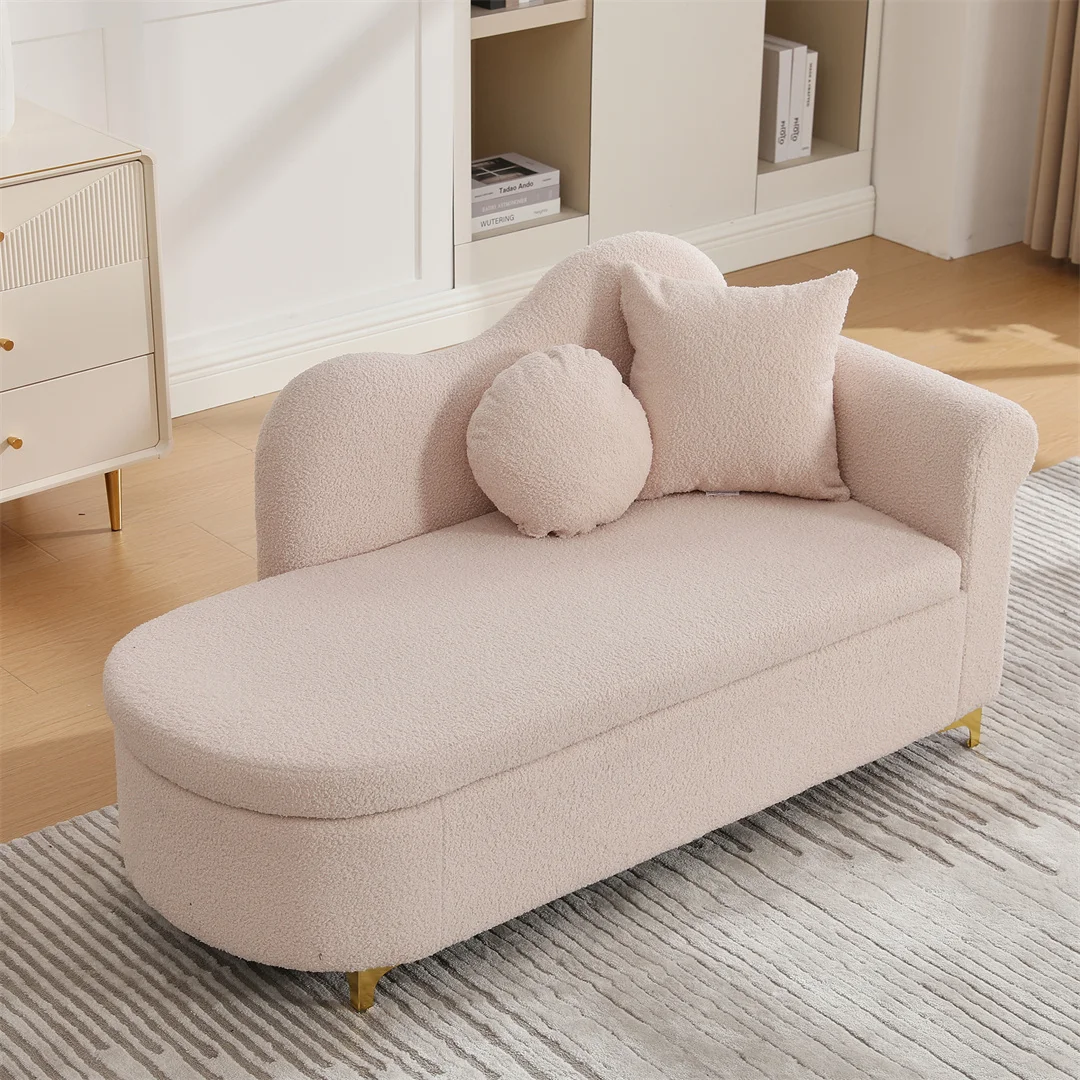 Sillón reclinable, sillón de masaje, sofá de ocio, 134 cm, diseño moderno, respaldo en forma de onda, cojín de alta densidad