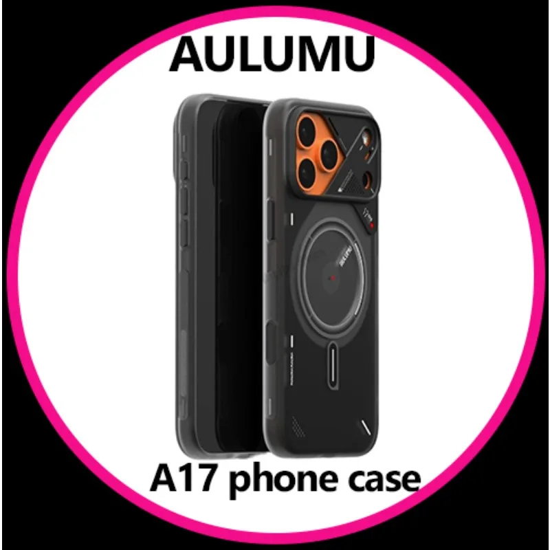 

Магнитный термочехол Aulumu A17 CoolHyper с сенсорным управлением камеры, полупрозрачный, совместимый с Magsafe для IPhone 17 Pro Max