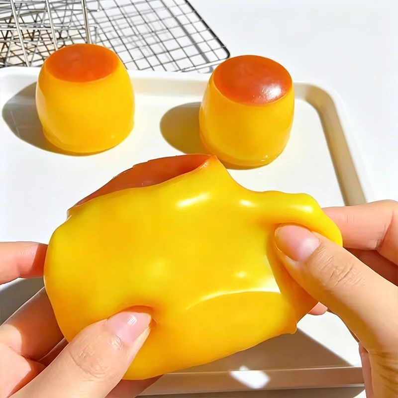 Knuspriger Pudding Squishy Fidget-Spielzeug Knusprige Squishies Quetsch-Stressball ASMR Anti-Stress-Entspannung Handgeschenk Spielzeug für Erwachsene – Detail 4