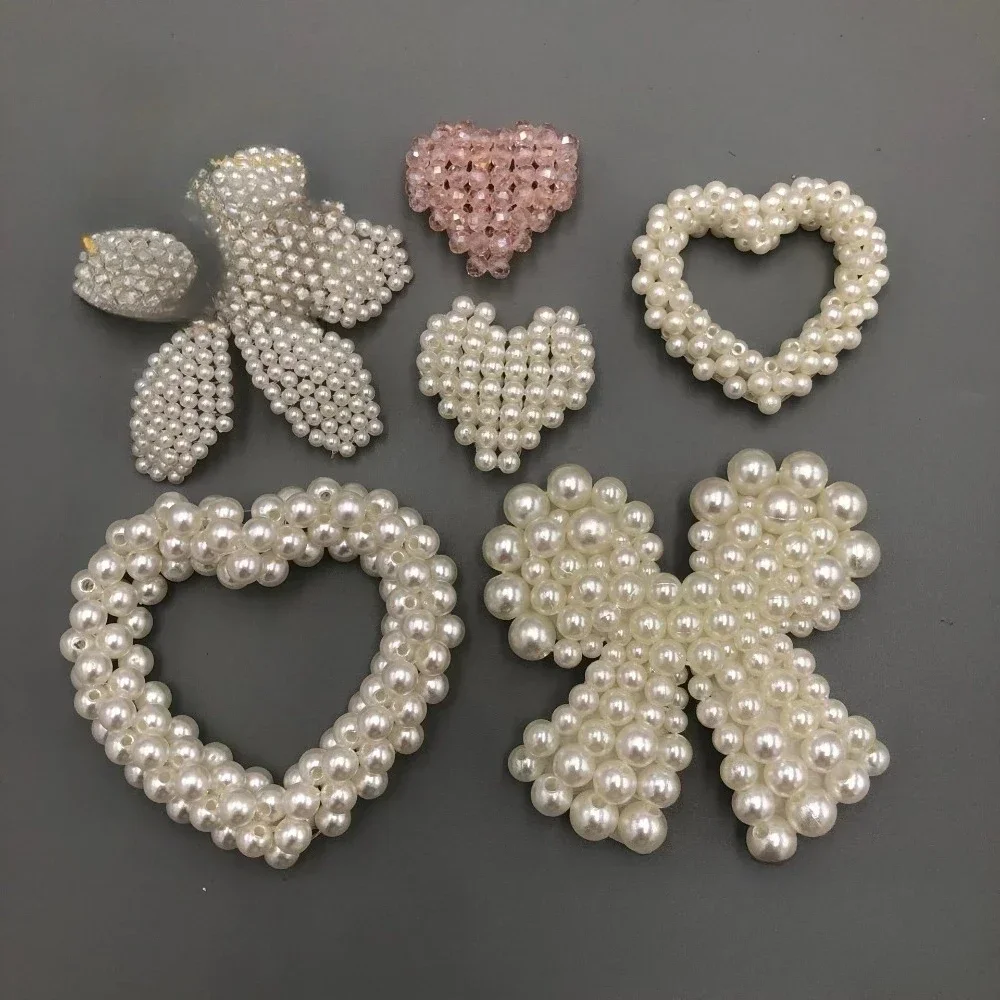 

Pearl Handmade Jewelry Accessories, Beaded Love Pearl Earrings DIY Jewelry Accessories
