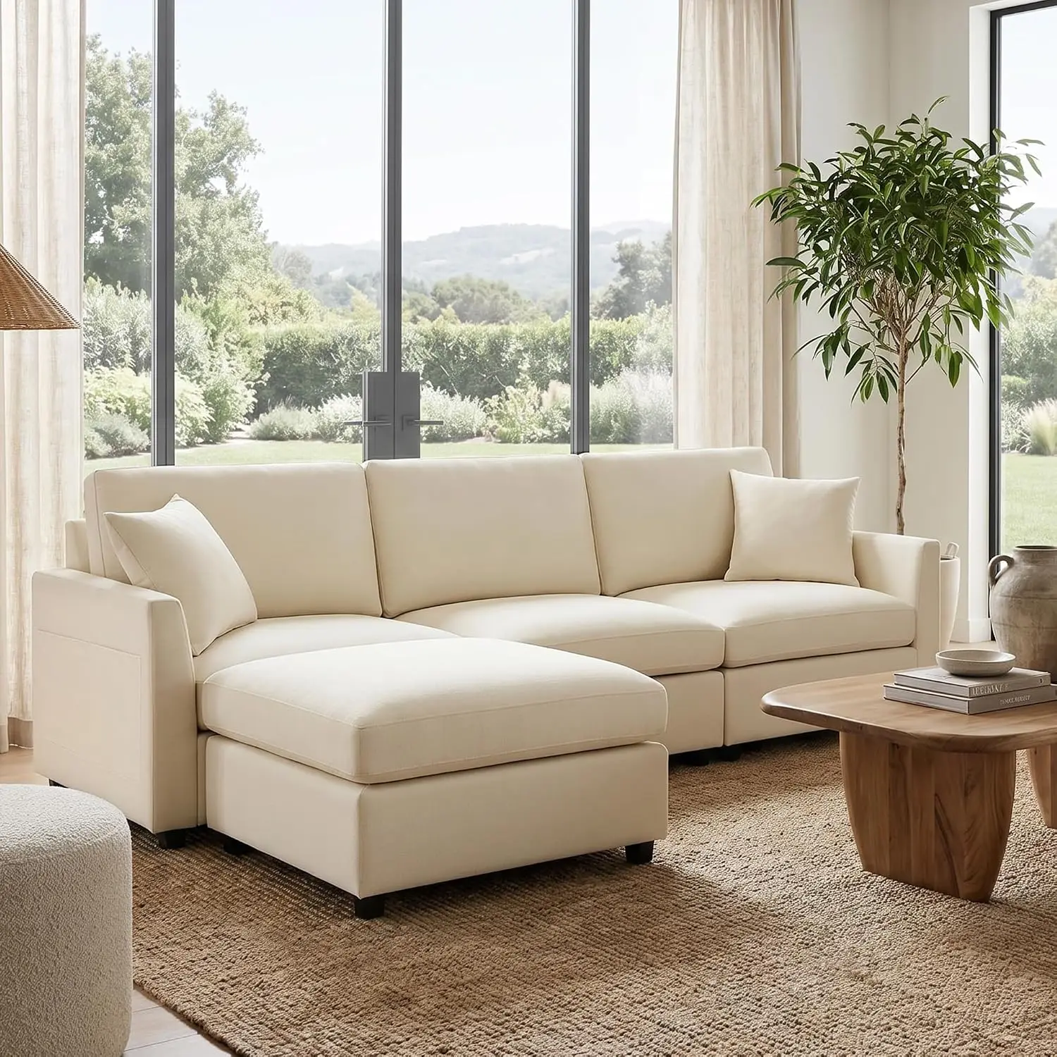 Beige Modular Cloud Sectional 3