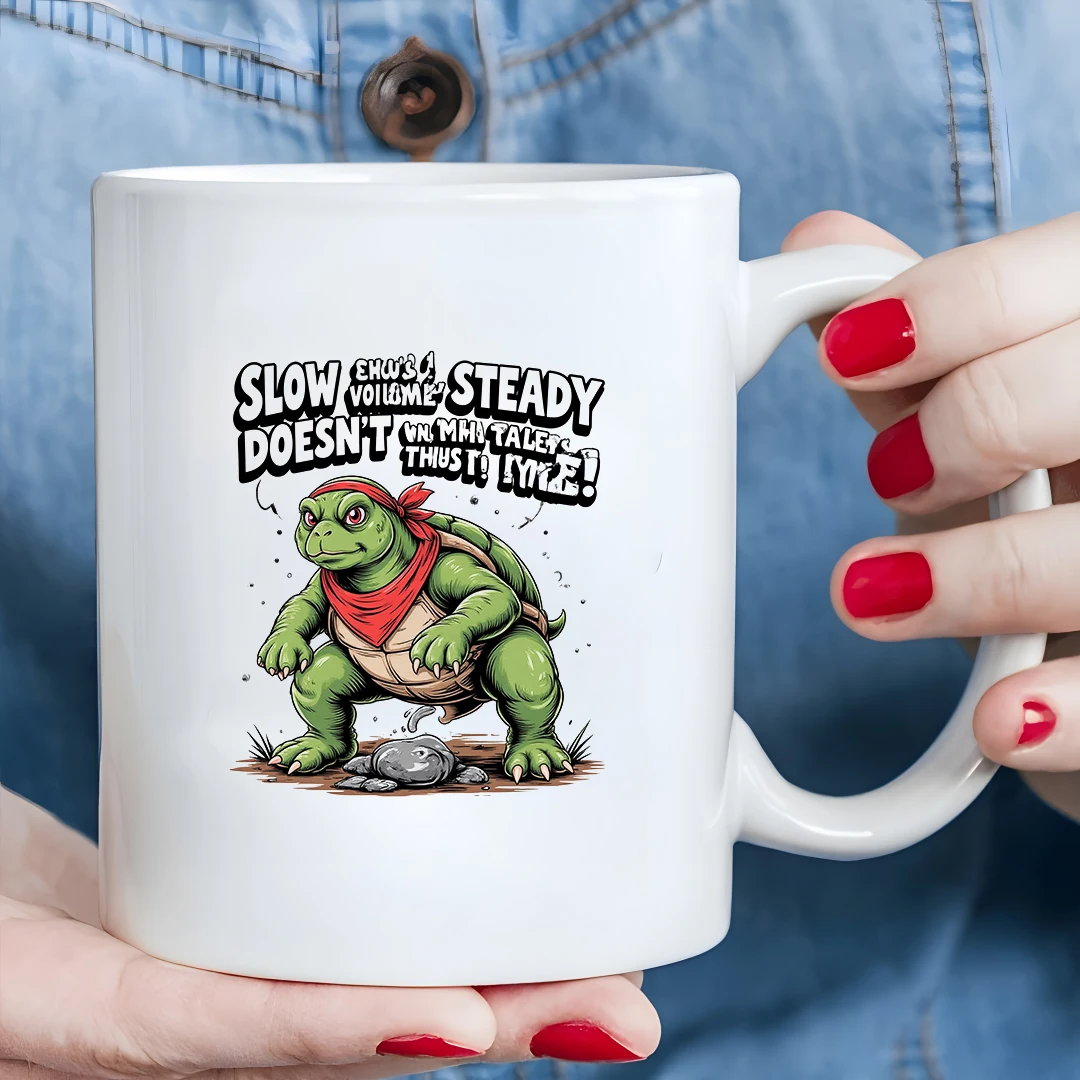 11oz Cartoon-Schildkrötenbecher + kreatives Weihnachtsgeschenk + Familienbürobecher für Kinder