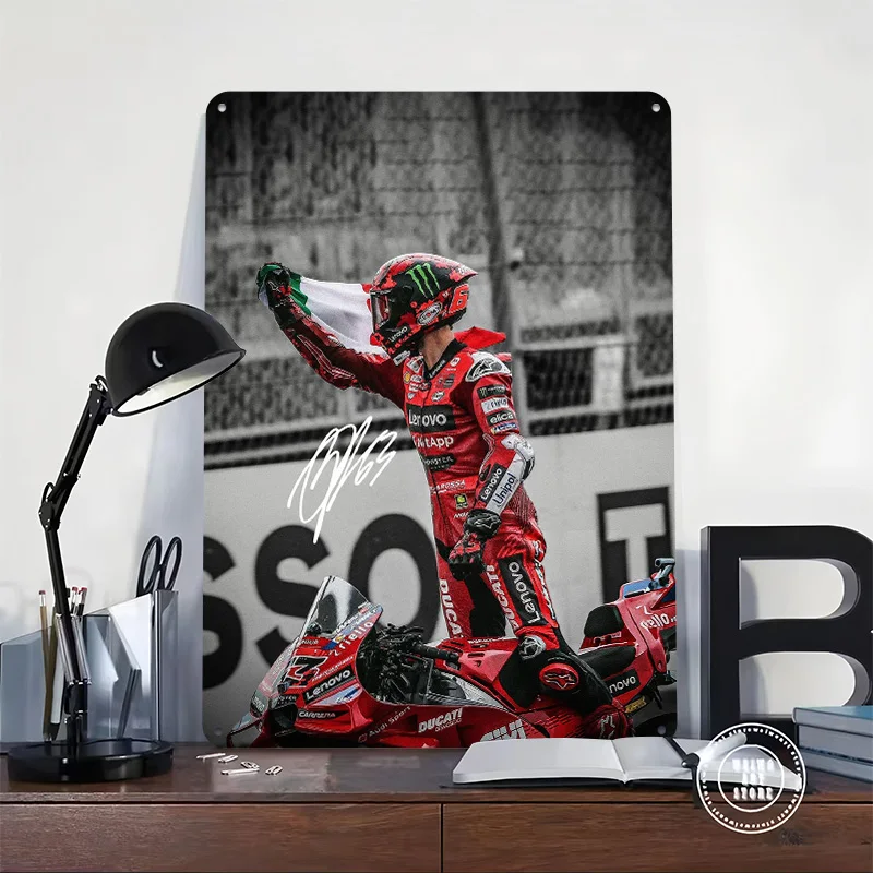 فرانشيسكو باجنايا تين تسجيل الجدار ملصق فني الديكور ديكورات غرفة نوم علامات معدنية خمر للرجل الكهف الديكور ديكور المنزل