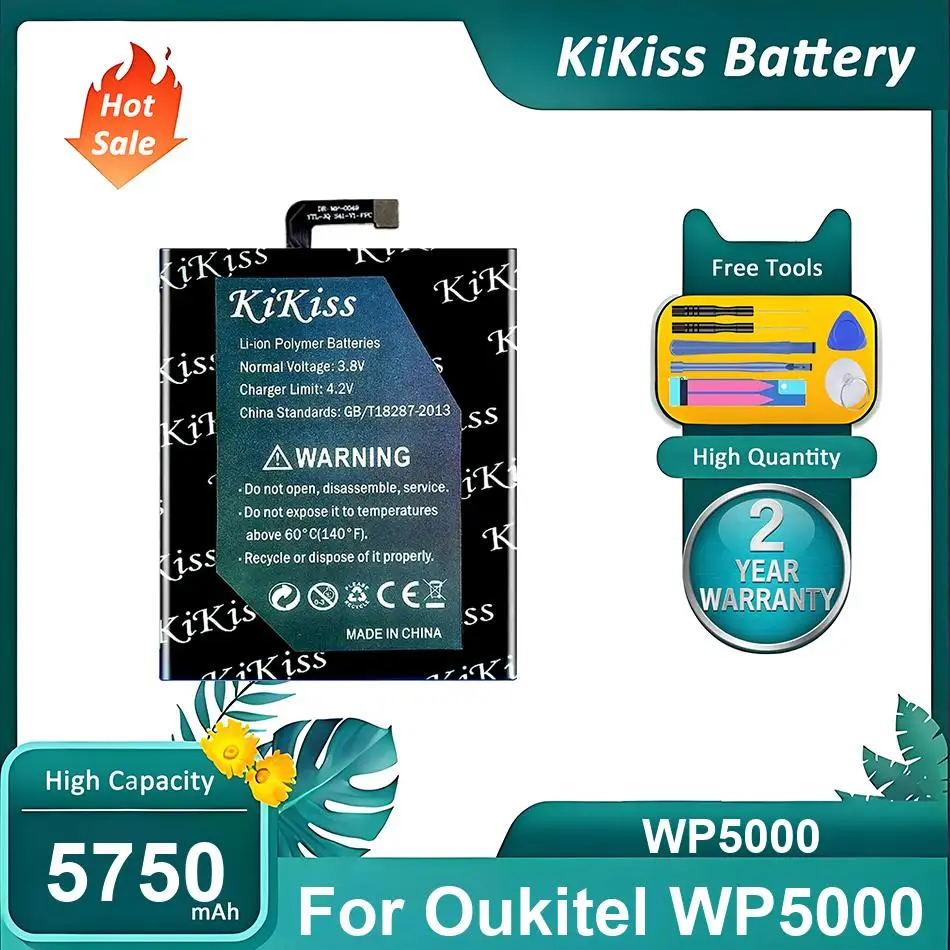 

Сменная батарея для мобильного телефона Oukitel WP5000, WP5000, 5750 мАч