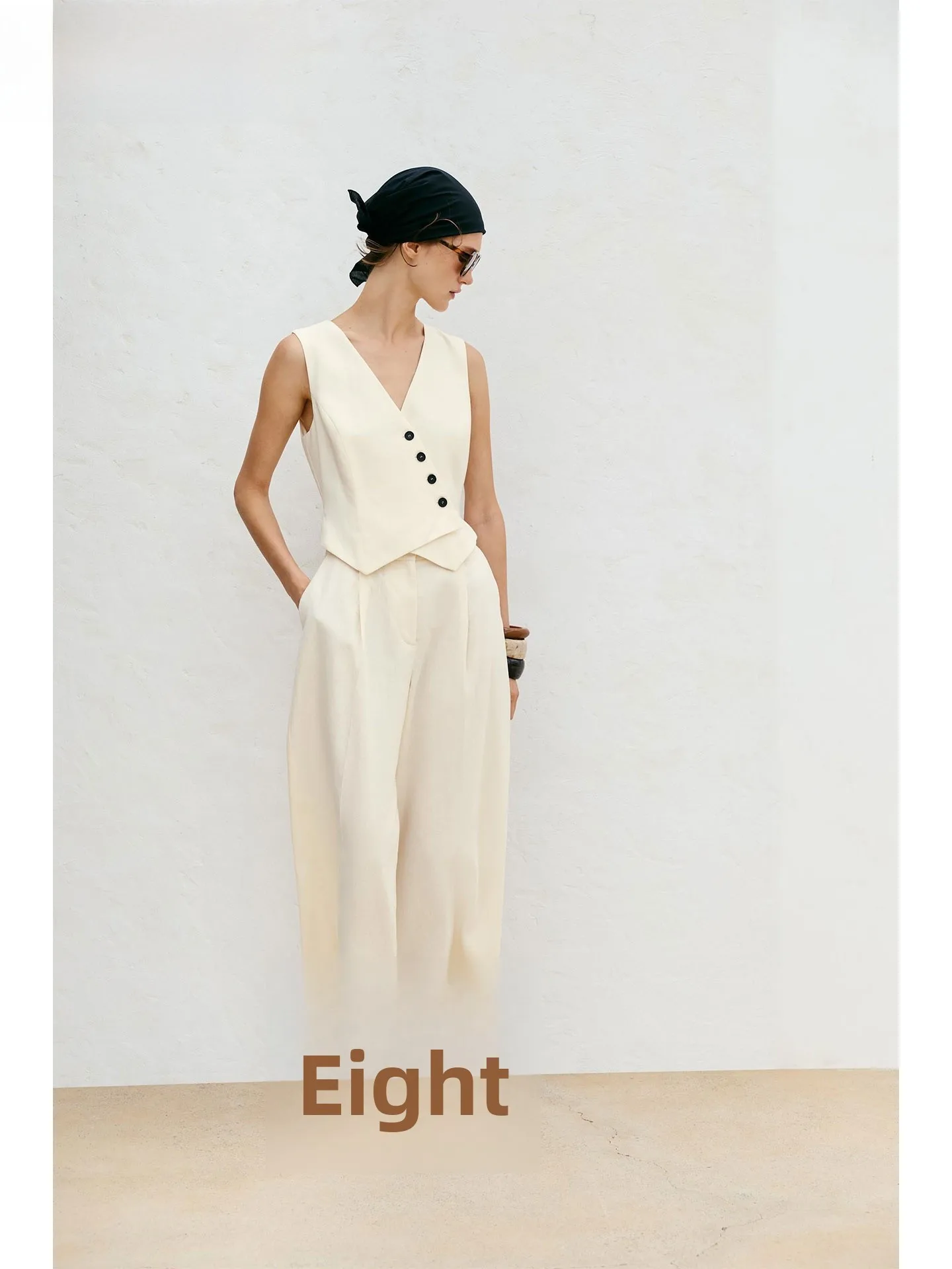 

ZAPRHA Summer 2025 Long Svel V-ne Gored Design Overall High Waist Wide Leg Jumpsuit Women's Faion Ladies' Clothing