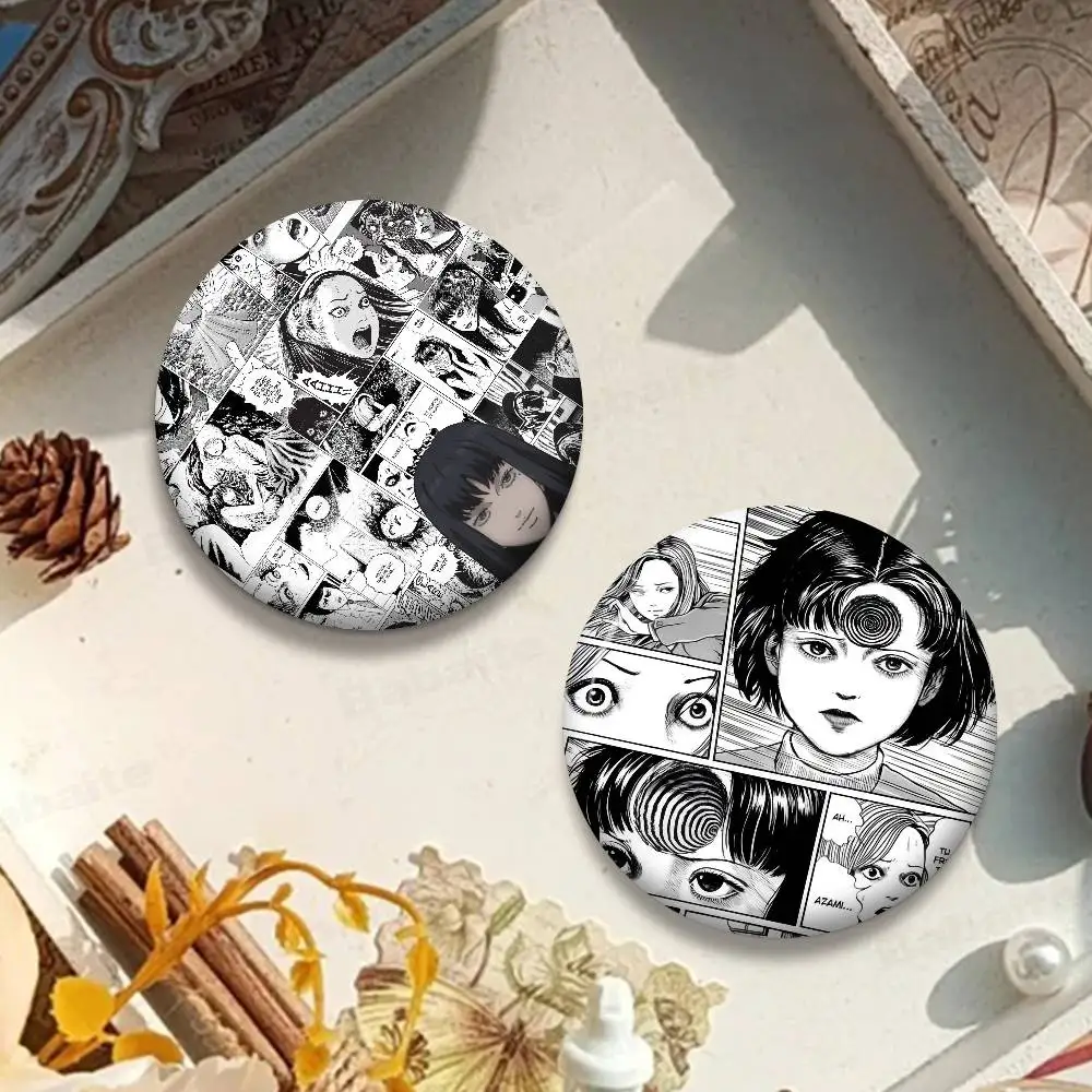 J-Junji Ito T-Tomie ريترو فتاة باردة صور دبابيس الإبداعية شارة مستديرة الهدايا دبابيس 32/44/58 مللي متر