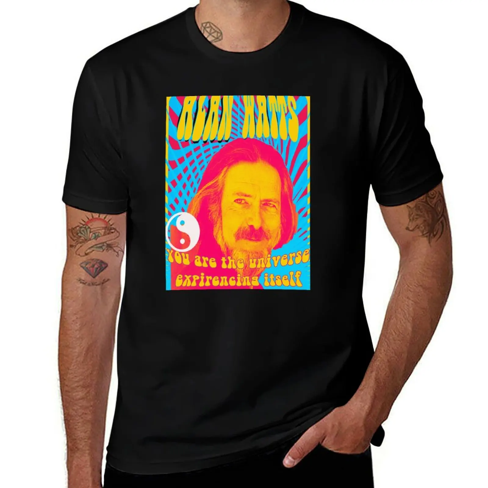 

Alan Watts T-Shirt Abstract Pattern Print Top