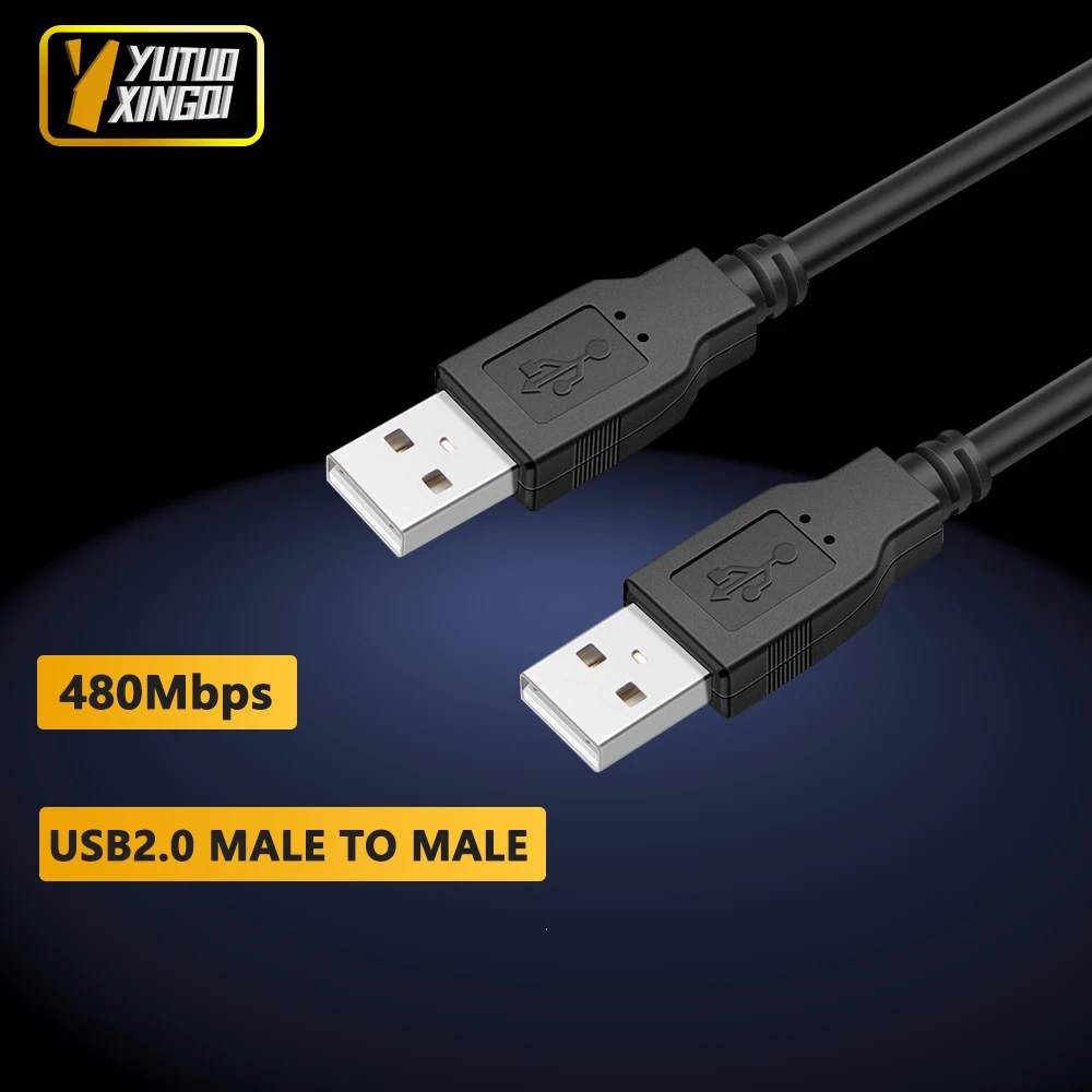 USB 2.0 Type A Data Extension Cable Male To Male A/A For Computer U Disk Keyboard Mouse Print  1.5m 3m 5m