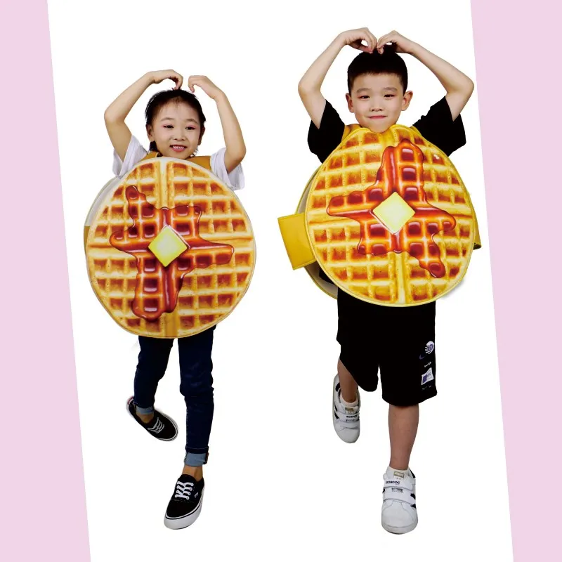 Creative Halloween Parent-Child Food Costume Grape Tomato Ketchup Hot Dog Burger School Stage Playful Dress up Clothing