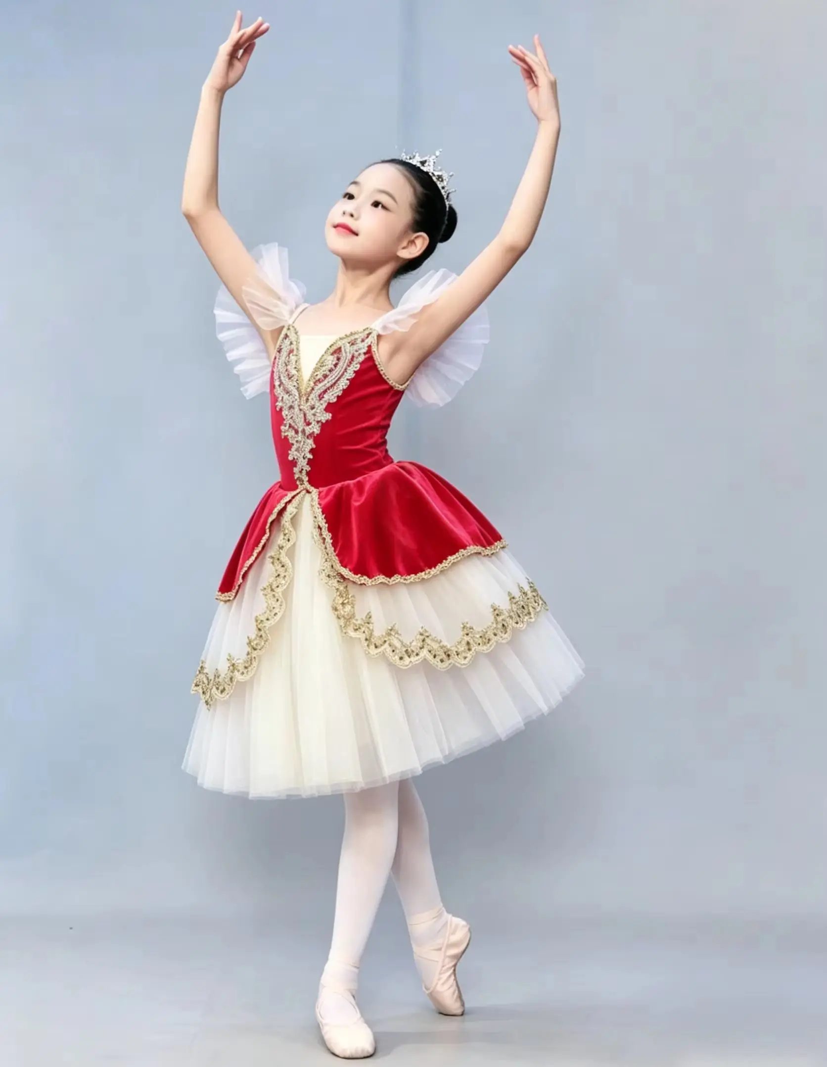 Adults Women Red Romantic Giselle Performance Ballerina Dress Girls Ballet Dress Swan Dance Costume Ballet Skirts