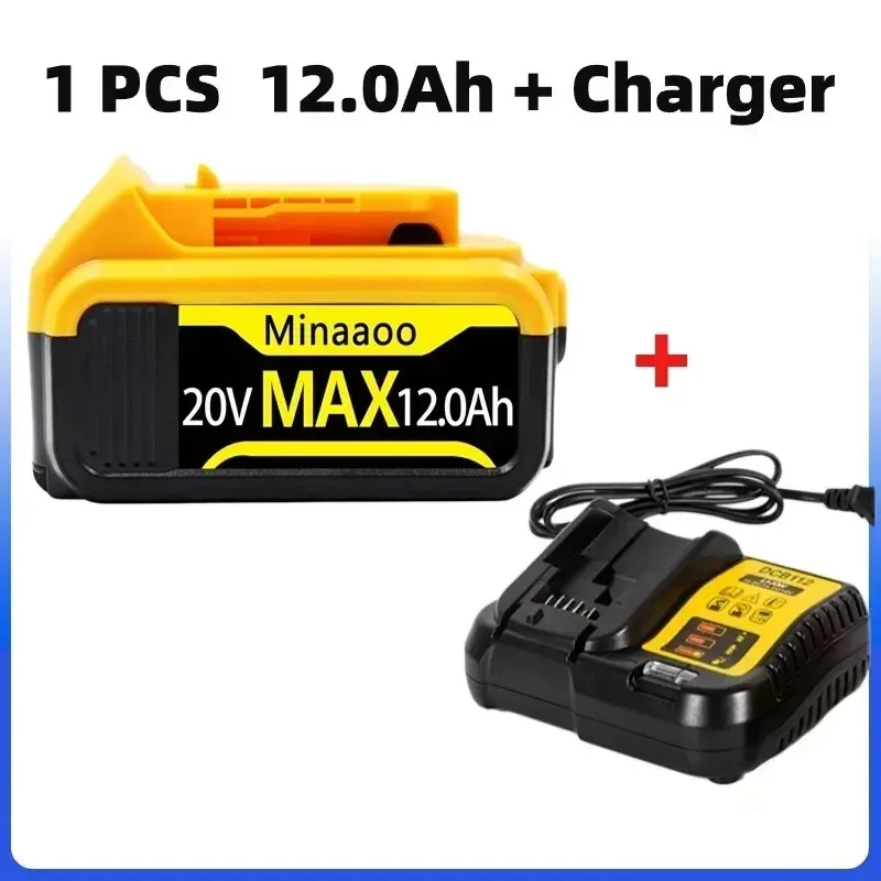 

Upgraded Rechargeable Batteries for DeWalt, DCB205 DCB201 DCB203 Battery Compatible, 20V 12.0Ah Li-ion Replacement