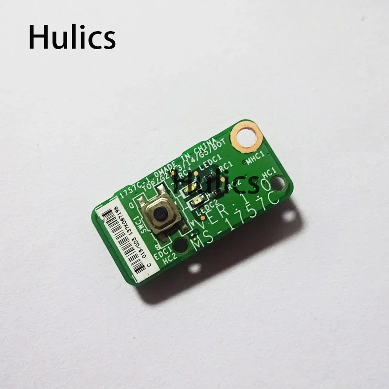 Hulics usado para MSI GE70 1757 interruptor placa pequeña tablero de llave MS-1757C MS-1757 potencia MS-1757E USB MS-1757F