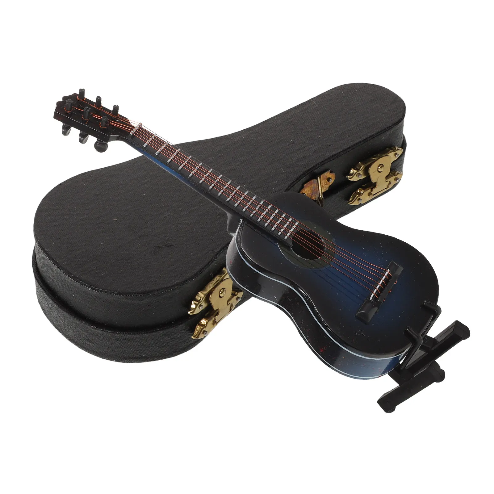 

Miniature Classical Guitar Decorative Wooden Body Glossy Finish Music Instrument Display for Desk Bookshelf Home Decoration