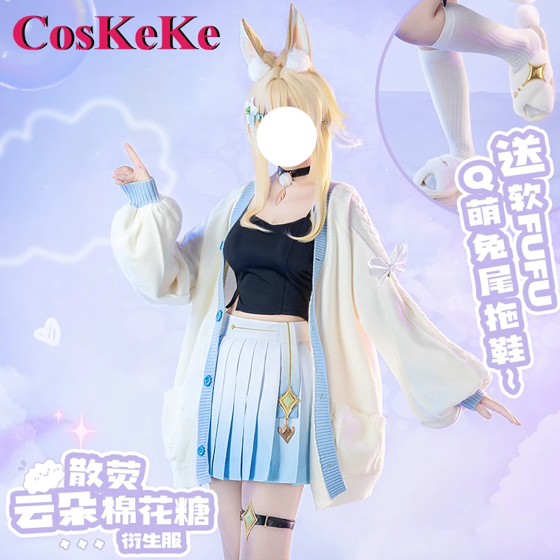 

CosKeKe Lumine Cosplay Game Genshin Impact Costume Cloud Cotton Candy Nifty Lovely Everyday Fashion Wear Role Play Clothing New