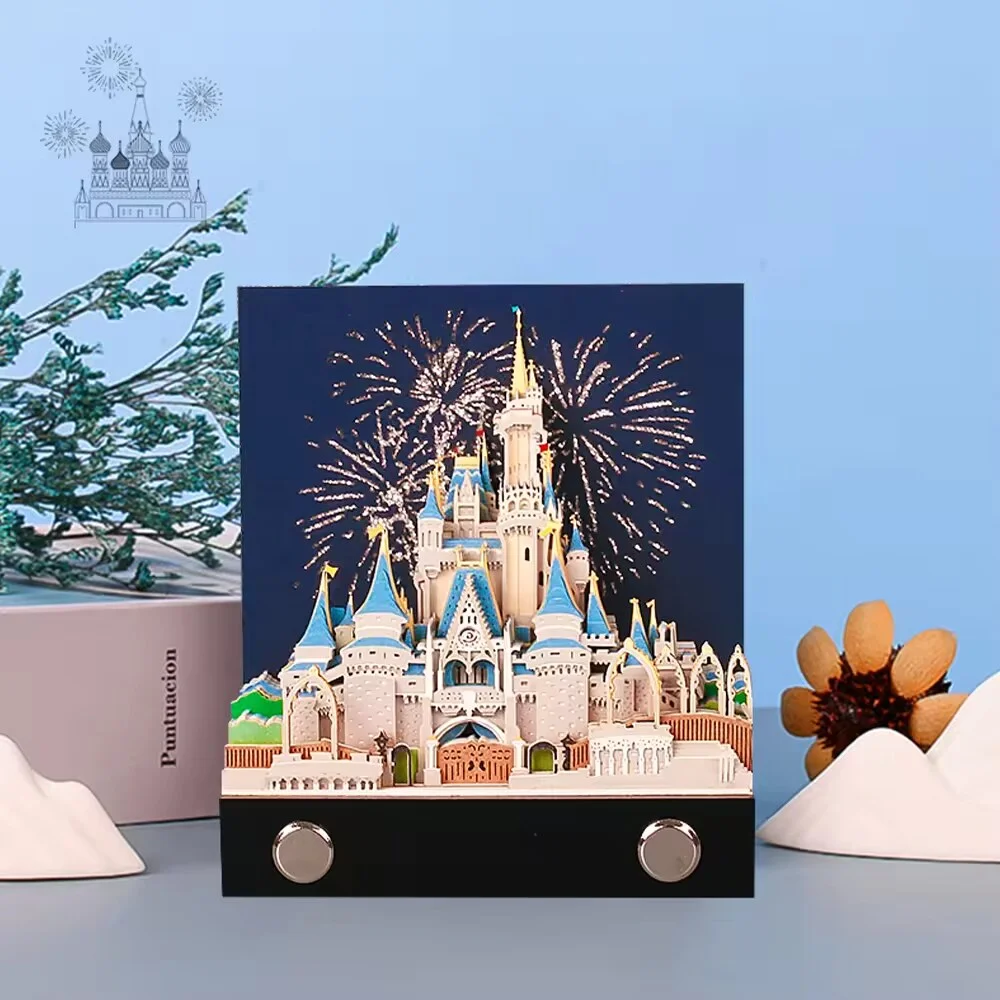 3D Memo Pad Fantasy Castle Notepad Art Notes Sticky for Desk Decoration DIY Creative Gift