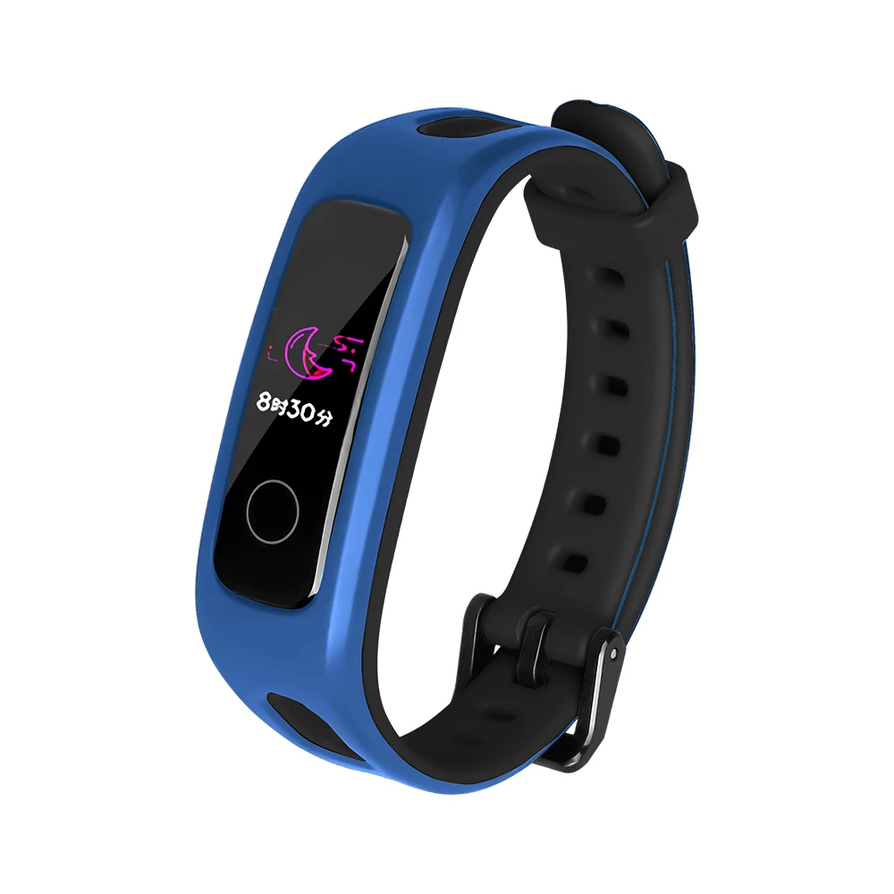 Pulseira de silicone macio para relógio inteligente, pulseira colorida para huawei band 4e 3e honra banda 4 running