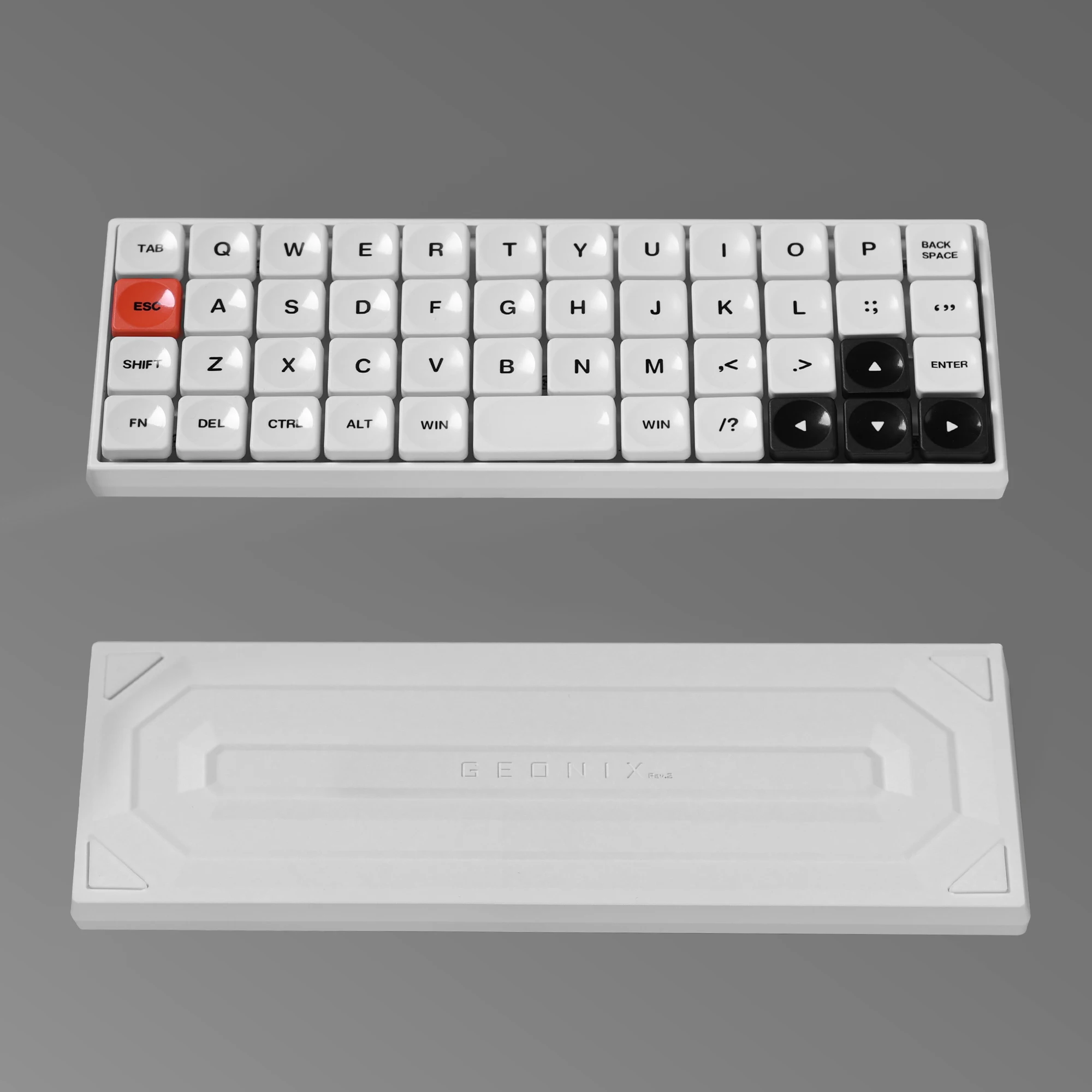 キーボード Chosfox Geonix48 Rev2 CHOSFOX GEONIX48 Rev.2 Mechanical Keyboard 2.4G Wireless