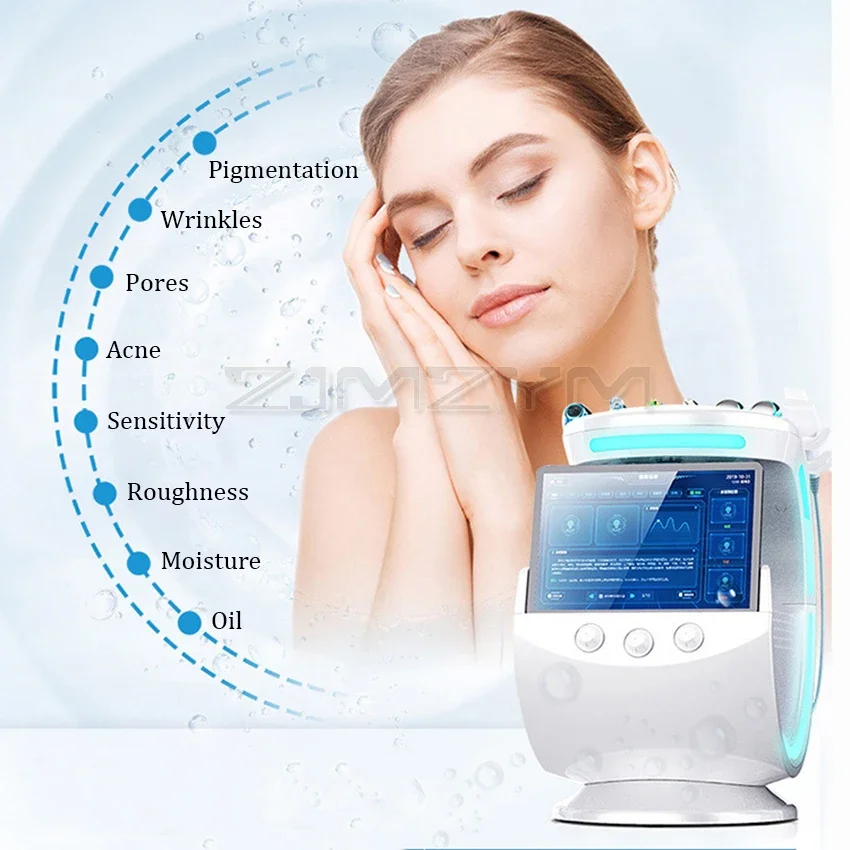 

2024 7 in 1 Professional Hydra Smart Ice Blue Machine h2o2 Oxygen Aqua Jet Peel Microdermabrasion Beauty Device CE